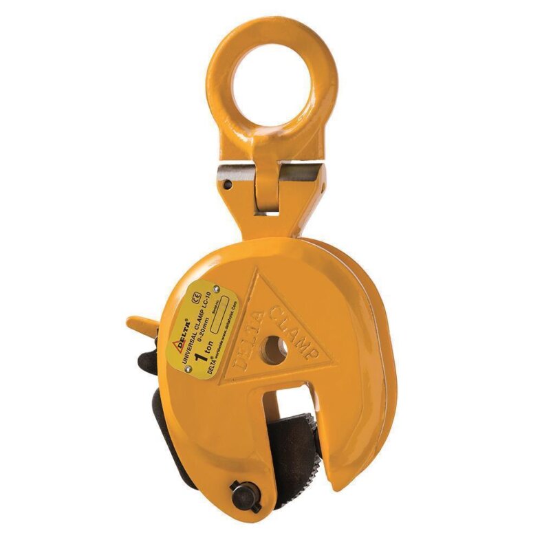 delta vertical lifting clamp with swivel eye 0.50t-5.00t