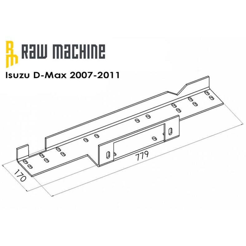 Winch attachment kit Isuzu D-Max 2007-2011