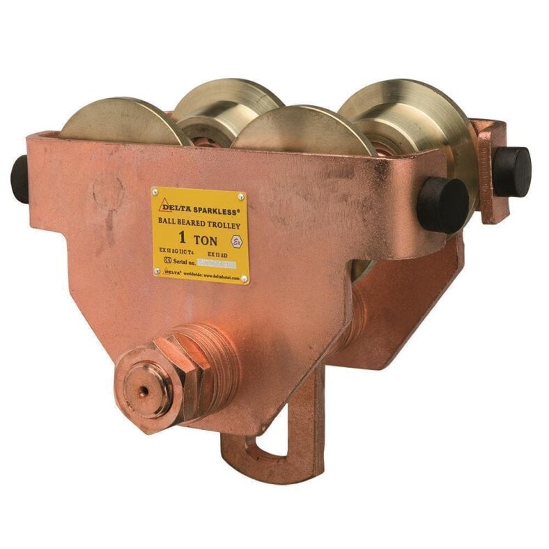 DELTA SPARKLESS funkenfreie Laufkatze mit Handfahrwerk 0.5 t - 5.0 t