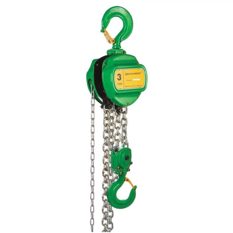 delta green spur gear block and tackle with 3 m lifting height 1.5 t