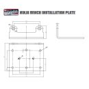 Boat winch Electric winch boat trailer trailer Warrior ninja 2000lb a 907 kg 24 v plastic rope