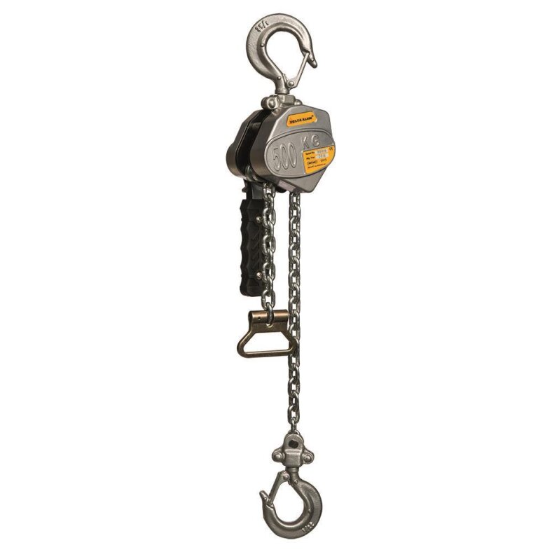 delta alum lever hoist 0.5 t with 3 m lifting height