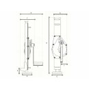 DELTA® Stahlwinde - mit Sicherheits-Kurbel - 10t