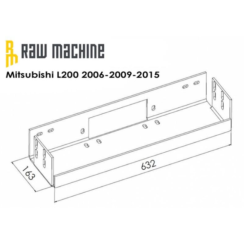 Cable winch mounting kit Mitsubishi l200 2006-2009-2015
