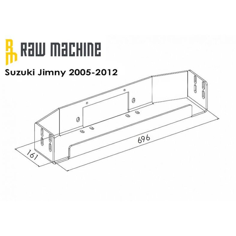 Seilwinden Anbausatz Suzuki Jimny 2005-2012
