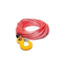 Armortek winch rope plastic 14 x 25m 19000kg hook thimble...