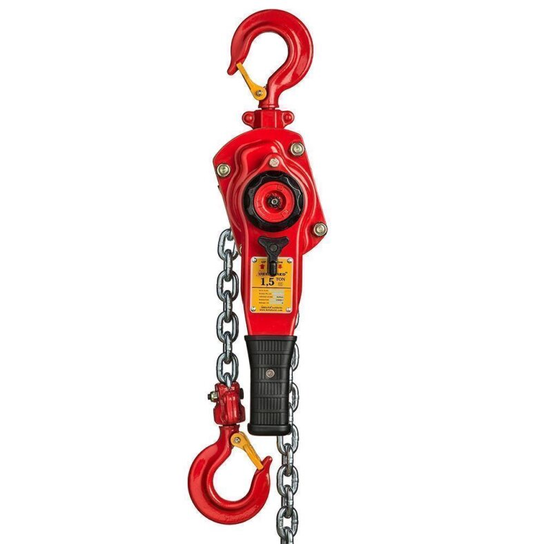 delta red premium lever hoist 0.75 t with 3 m lifting height