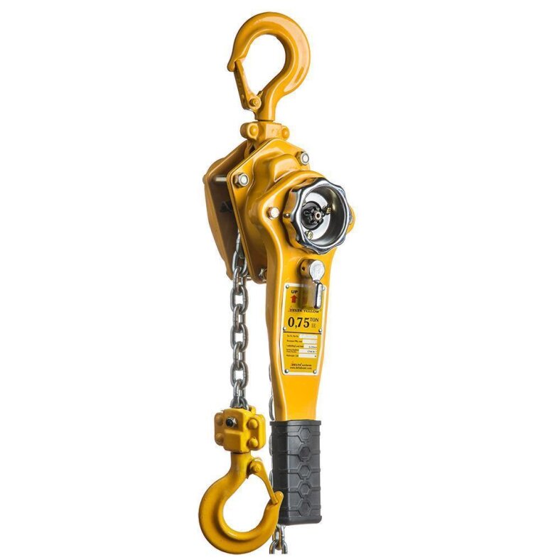 delta yellow lever hoist 0.75 t with 1.5 m lifting height