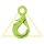 deltalock Self-locking eye hook Grade 100 2.50t-10.00t