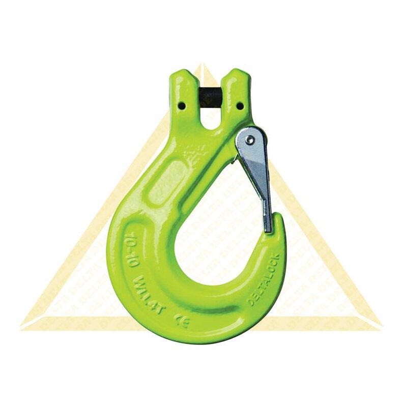 deltalock clevis hook with snap-lock 16 t Grade 100