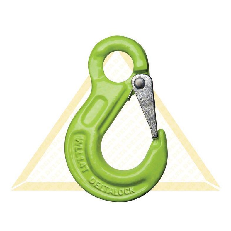 deltalock eye hook with snap lock 16 t Grade 100