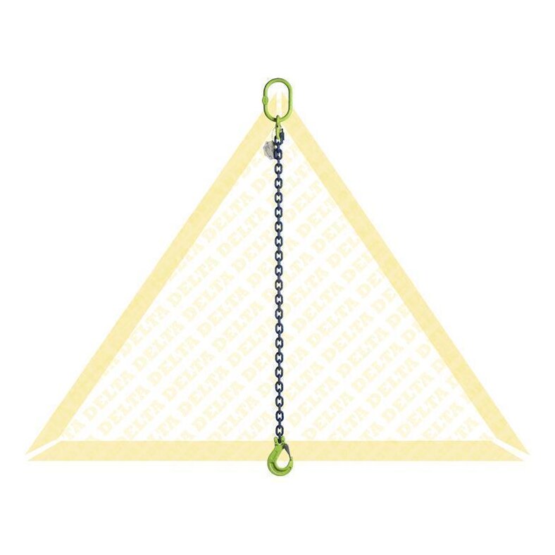 deltalock sling chains with snap-lock clevis hook 1 strand Grade 100