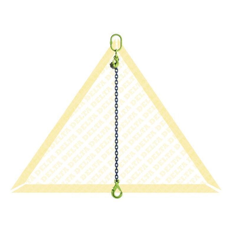 deltalock sling chains with self-locking clevis hooks and shortening hooks 1 strand Grade 100