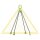 deltalock sling chains 2.12 t with clevis hook with snap lock 4 strand 6 mm / 2 m Grade 100