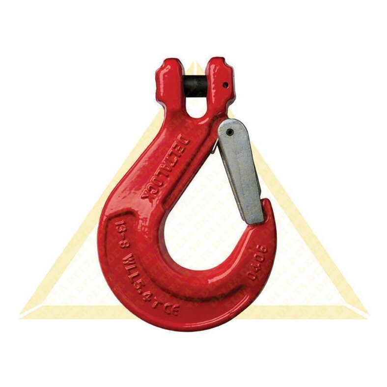 DELTALOCK Gabelkopfhaken 1.12 t mit Schnapp-verriegelung Grade 80