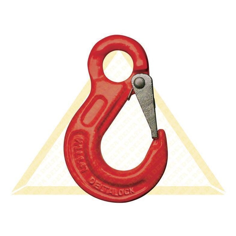 deltalock eye hook 1.12-12.5t with snap-lock Grade 80