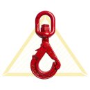 deltalock Self-locking swivel head hook with safety Grade...