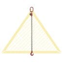 deltalock sling chains with clevis hook 2.5 t with...