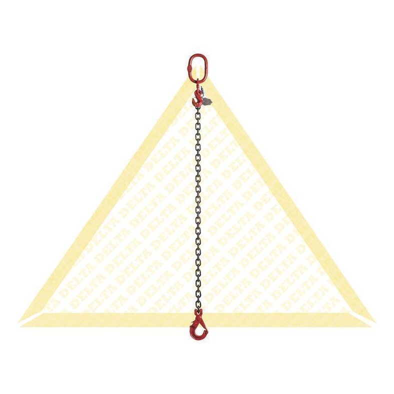 deltalock sling chains with self-locking clevis hooks and shortening hooks 1 strand Grade 80