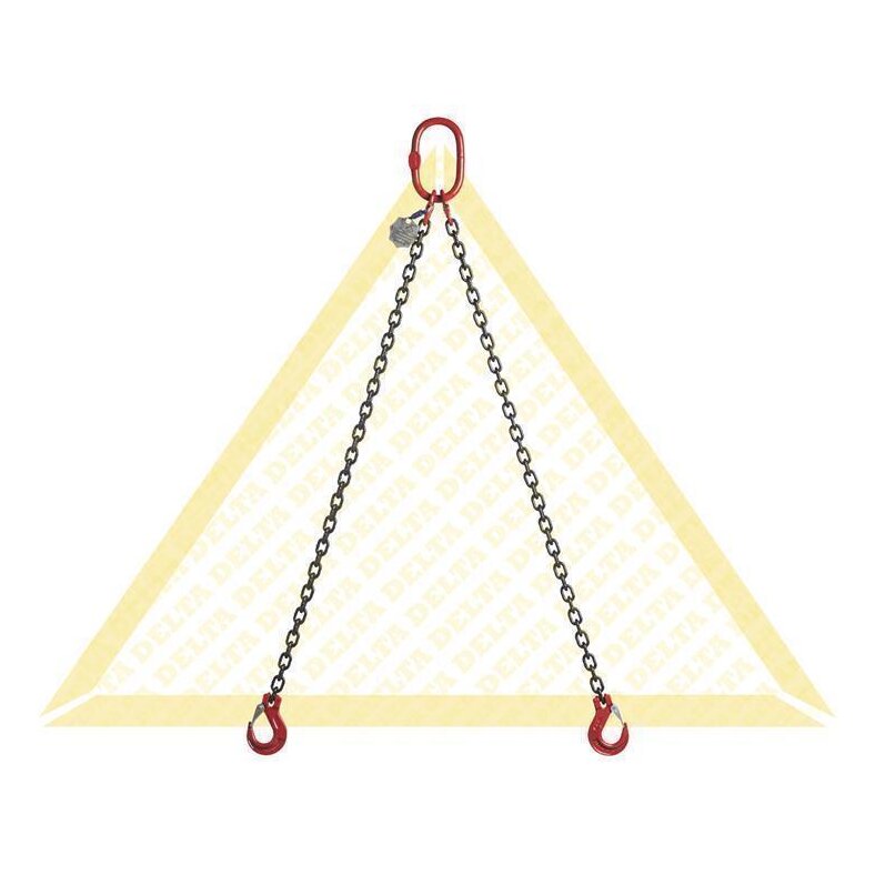 deltalock sling chains with snap-lock clevis hook 2 strand Grade 80 1.12t-5.30t