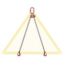deltalock sling chains 1.12 t with clevis hook with...