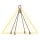 deltalock sling chains with snap-lock clevis hook 4 strand Grade 80 1.70t-8.00t