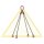deltalock sling chains with clevis hook 1.7 t with snap-lock and shortening hook 4 strand 6 mm / 1 m Grade 80