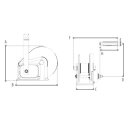 delta galvanized/stainless steel hand winch 0.44t-1.20t