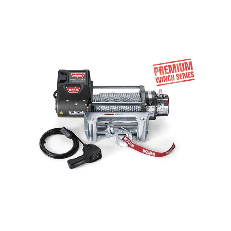warn winch m8 8000lb 3.6t 3600kg traction steel cable 12v ce