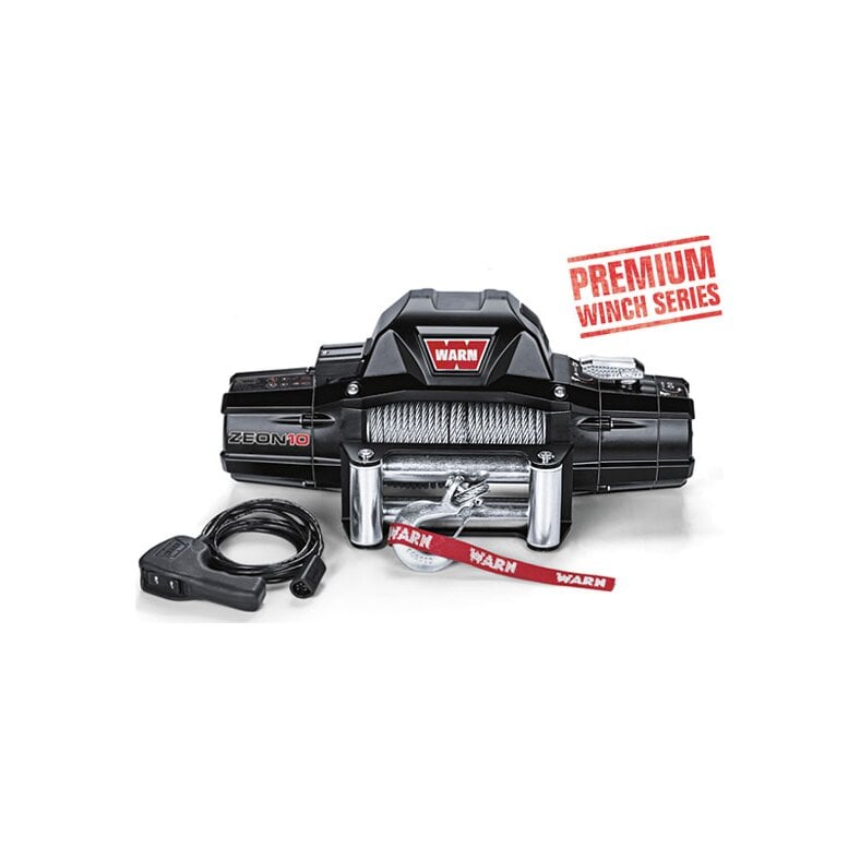 warn winch zeon 10 10000lb 4.5t 4500 kg pulling force steel cable 12v