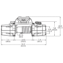 WARN Seilwinde ZEON 10 10000LB 4.5t 4500 kg Zugkraft Stahlseil 12V