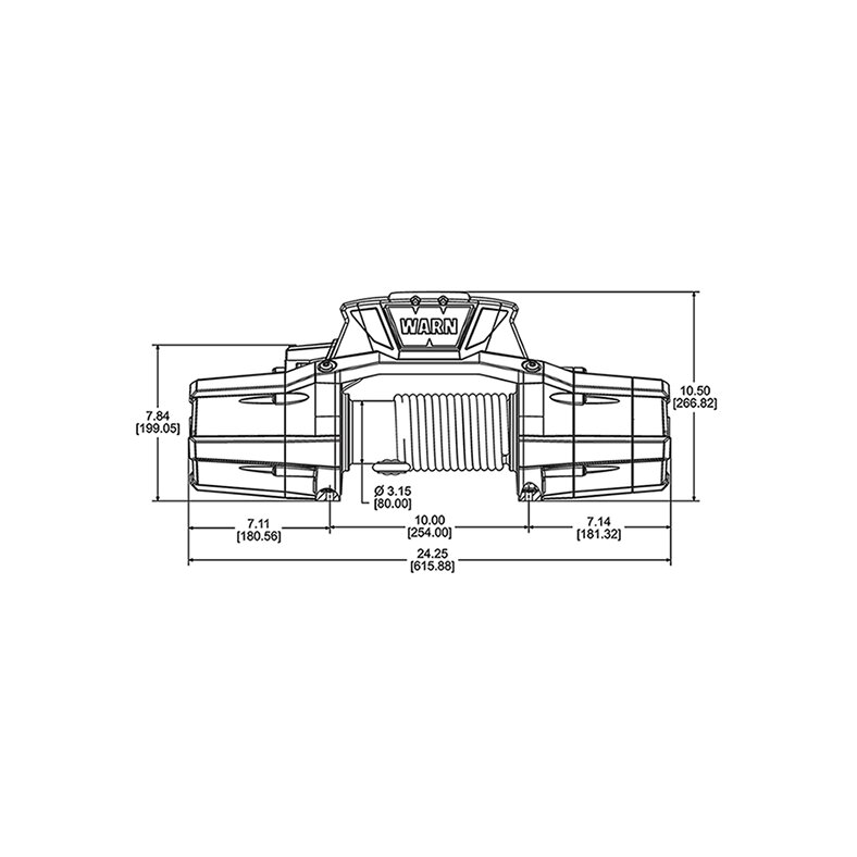 NEW Warn Zeon 10-S CE Winch With Synthetic Rope - 12V - 89611