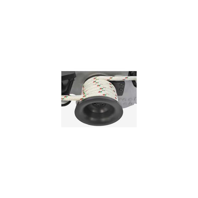 DOCMA Spillwinde, Forstseilwinde, Motorwinde VF80 1630 kg Zugkraft mit Kunststoffseil 10mm x 100m und Haken