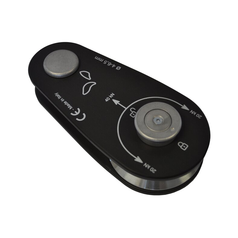 DOCMA Aluminium Umlenkrolle schwarz 40 kN 5/6,5 ( VF150 - VF155 )