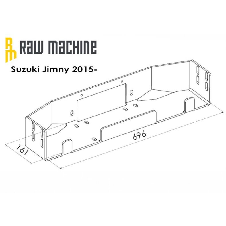 Seilwinden Anbausatz Suzuki Jimny 2012-