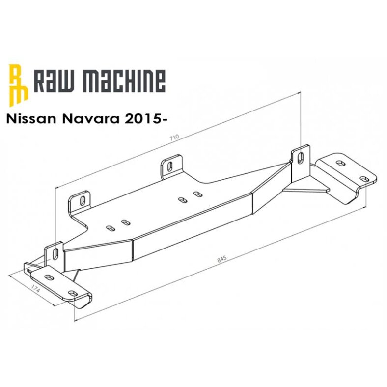 Winch attachment kit Nissan Navara np300 2015-