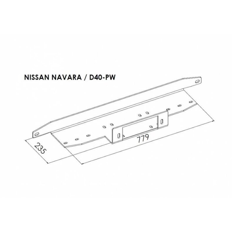 Seilwinden Anbausatz Nissan Pathfinder 2005-2010