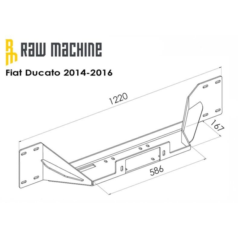 Winch attachment kit Fiat Ducato 2014-2016-2019-2022