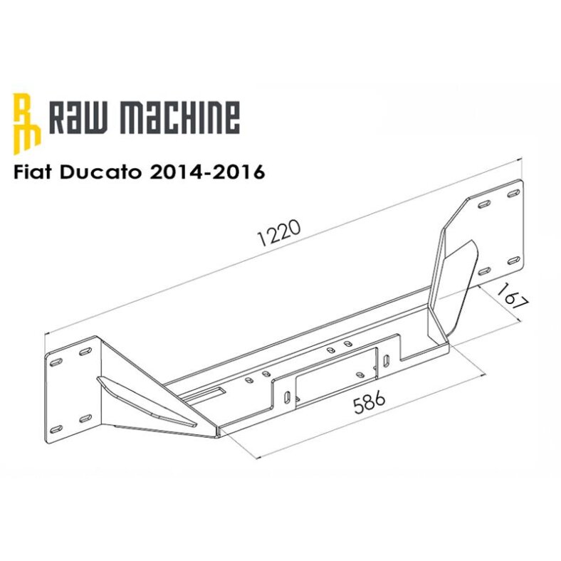 Seilwinden Anbausatz Fiat Ducato 2014-2016-