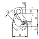 Pewag hsw 5/6 eye hook g10 1.4t