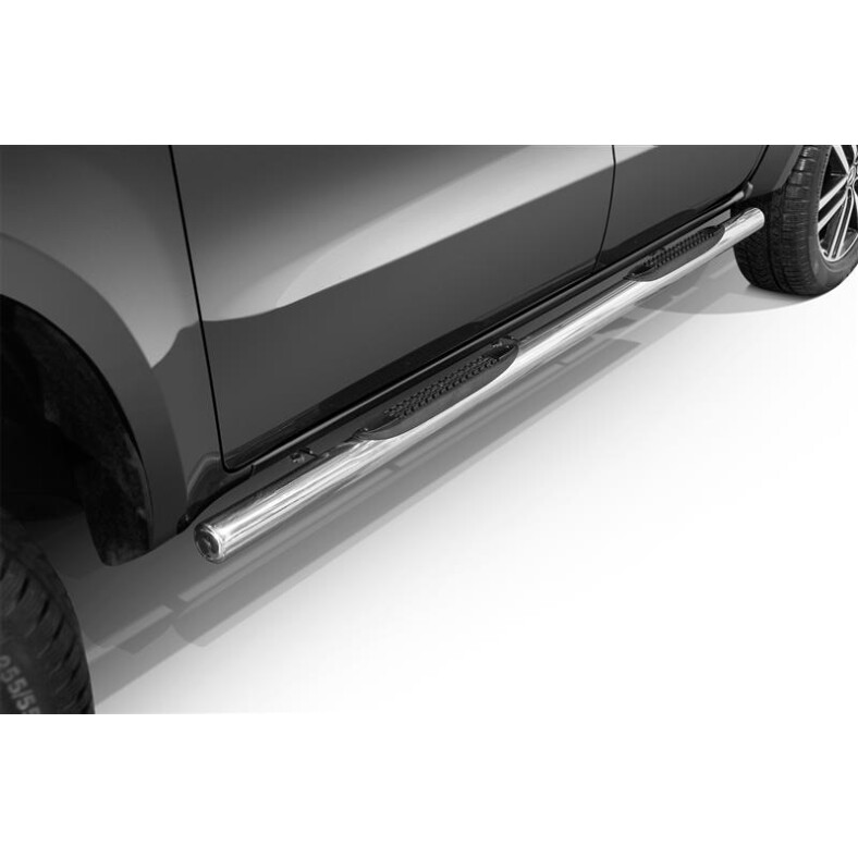 Running boards with plastic treads Mercedes X-Class (2017-) polished