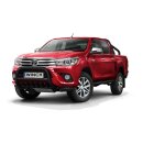 Front guard with grill Toyota Hilux (2015-) black
