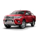 Front guard with fender Toyota Hilux (2015-) polished