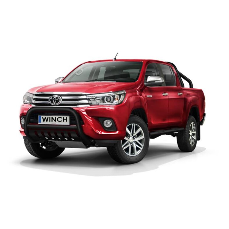 Front guard with fender Toyota Hilux (2015-) black