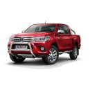 Front guard with crossbar Toyota Hilux (2015-) polished