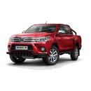 Front guard with grill Type2 Toyota Hilux (2015-) black