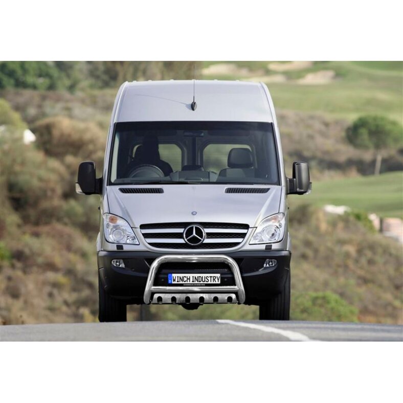 Front guard with fender Mercedes Sprinter (2006-2014) polished