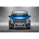 Front guard with grill Mercedes Vito (2014-2020) polished