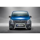 Front guard with crossbar Mercedes Vito (2014-2020) polished