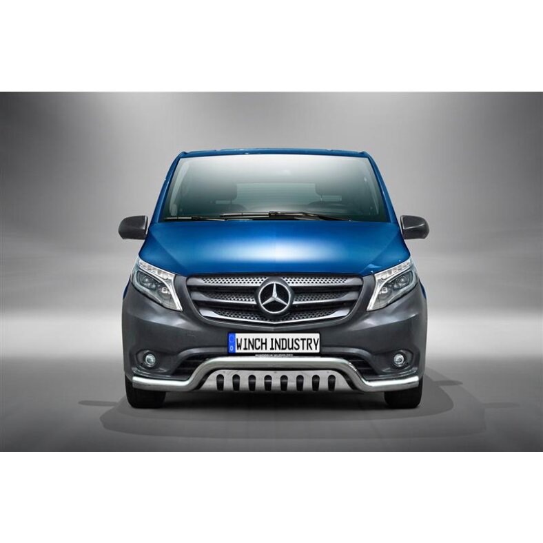 Front guard with fender Type02 Mercedes Vito (2014-2020) polished